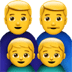 👨‍👨‍👦‍👦 family: man, man, boy, boy display on Apple